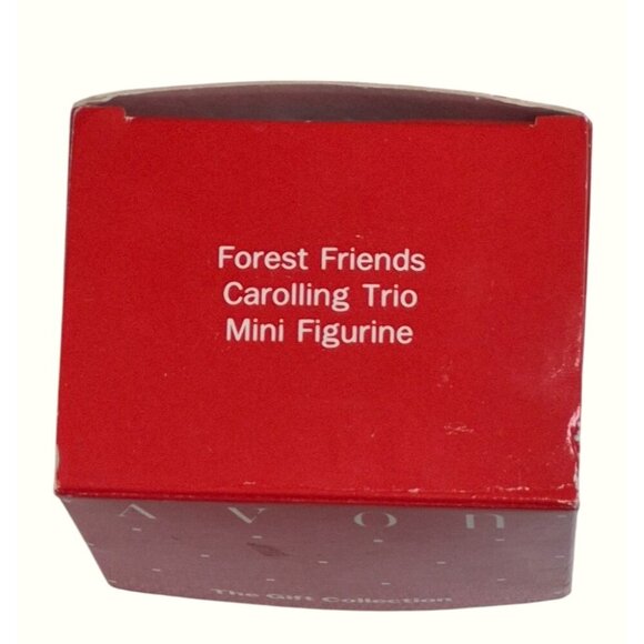 Avon Forest Friends Carolling Trio Mini Figurine The Gift Collection - Picture 5 of 7